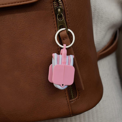 3 - PCS Pink Portable Hair Tie Organizer Keychain Compact Hair Accessories Holder with Clip for Travel School Bag and Purse - Factory Direct Shop