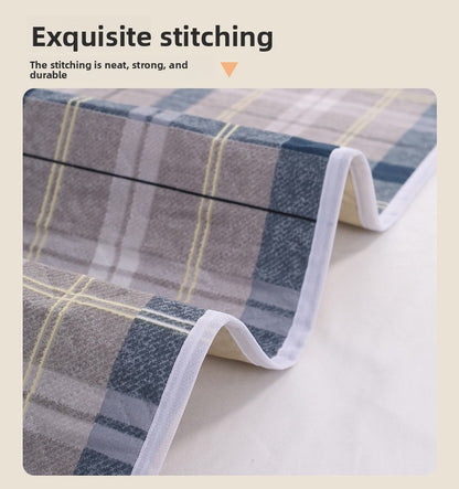 Washable Incontinence Bed Pad 100x150cm Reusable Waterproof Mattress Protector with Non-Slip Backing 4-Layer Absorbent Underpad for Elderly and Adults Medium blue