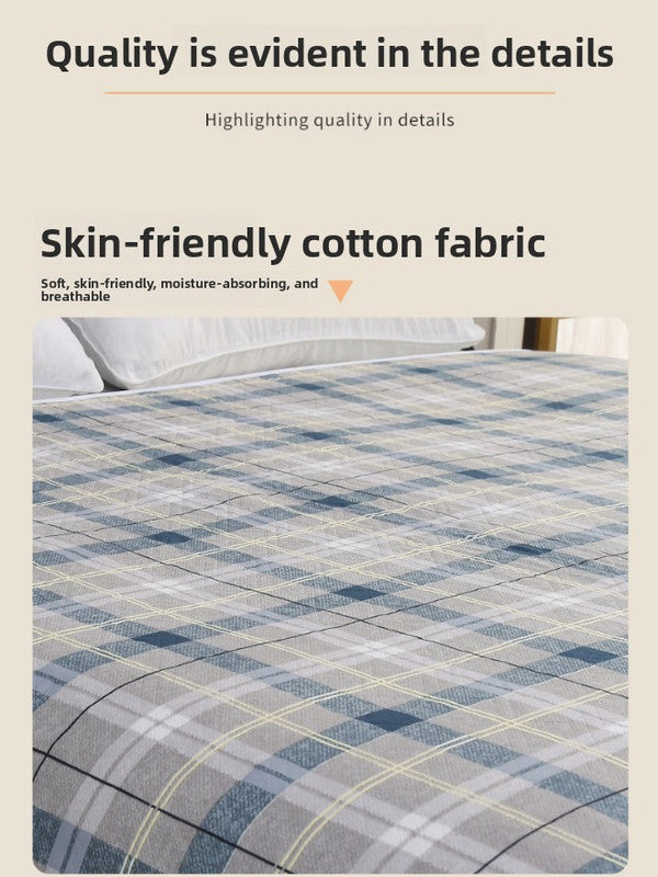 Washable Incontinence Bed Pad 115x200cm Reusable Waterproof Mattress Protector with Non-Slip Backing 4-Layer Absorbent Underpad for Elderly and Adults Medium blue