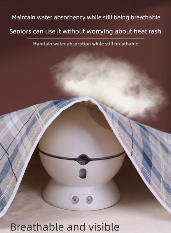 Washable Incontinence Bed Pad 115x200cm Reusable Waterproof Mattress Protector with Non-Slip Backing 4-Layer Absorbent Underpad for Elderly and Adults Medium blue