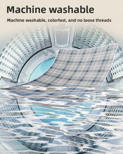 Washable Incontinence Bed Pad 150x200cm Reusable Waterproof Mattress Protector with Non-Slip Backing 4-Layer Absorbent Underpad for Elderly and Adults Medium blue