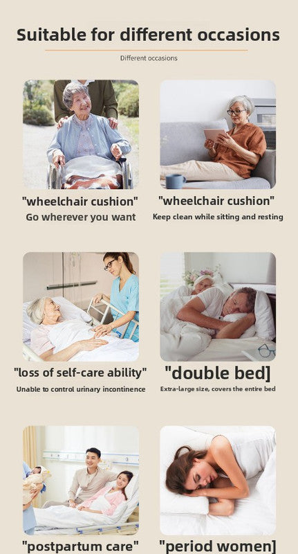 Washable Incontinence Bed Pad 150x200cm Reusable Waterproof Mattress Protector with Non-Slip Backing 4-Layer Absorbent Underpad for Elderly and Adults Medium blue