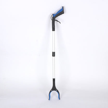 Green and Black Handle Foldable Grabber Reacher Tool - 83cm Aluminium Litter Picker with Magnetic Tip - Lightweight Mobility Aid for Garden & Home Rubbish Cleanup