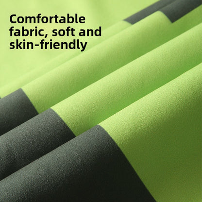 Sand Free Microfibre Beach Towel - "Hello Summer" Pool Print Quick Dry Travel Towel 70x150cm(200GSM) - Lightweight Absorbent for Beach, Swimming & Camping