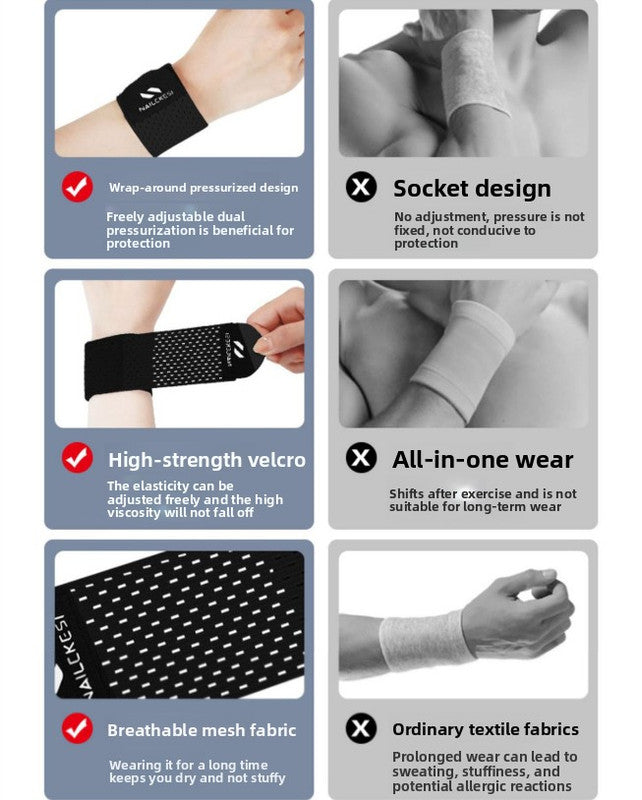 2PCS Adjustable Wrist Support Brace Ultra Thin Breathable Mesh Wrap for Sports Tennis Gym & Daily Office Use One Size Fits Most Cherry Blossom Pink - Factory Direct Shop