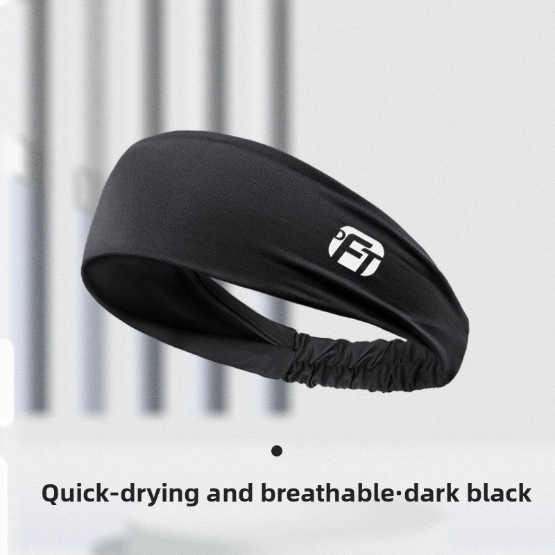2 Pcs Cooling Sports Headband Moisture Wicking Sweatband for Running Gym & Yoga Non Slip Stretchy Hair Band Black & Purple - Factory Direct Shop