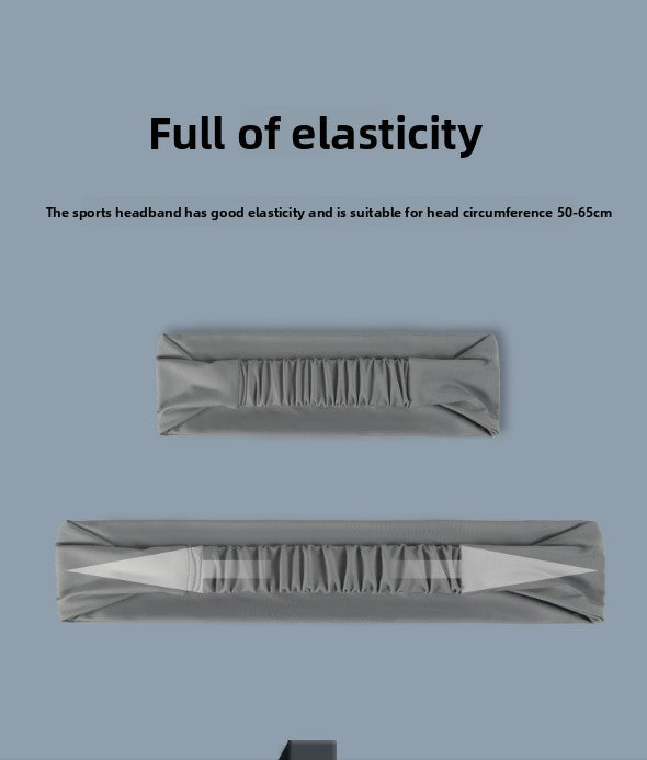 2 Pcs Cooling Sports Headband Moisture Wicking Sweatband for Running Gym & Yoga Non Slip Stretchy Hair Band Black & Blue - Factory Direct Shop
