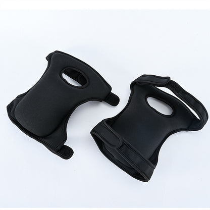 Waterproof Garden Knee Pads High Density EVA Foam Cushion for Weeding & Cleaning Adjustable Neoprene Straps Dark Black 1 Pair