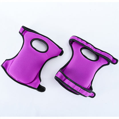 Waterproof Garden Knee Pads High Density EVA Foam Cushion for Weeding & Cleaning Adjustable Neoprene Straps Dark Purple 1 Pair