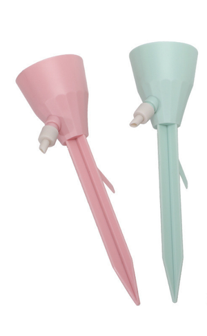 2 PCS Automatic Self-Watering Plant Spikes Adjustable Drip Irrigation System for Indoor Outdoor Garden Pots Holiday Care Green and Pink