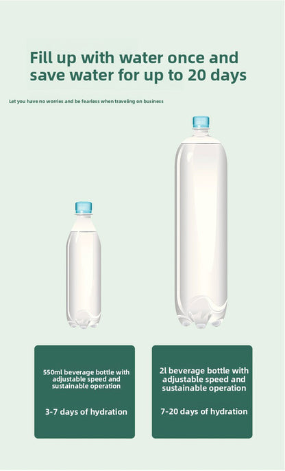 2 PCS Automatic Self-Watering Plant Spikes Adjustable Drip Irrigation System for Indoor Outdoor Garden Pots Holiday Care Green and Pink