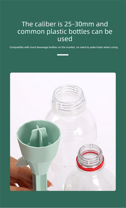 2 PCS Automatic Self-Watering Plant Spikes Adjustable Drip Irrigation System for Indoor Outdoor Garden Pots Holiday Care Green and White