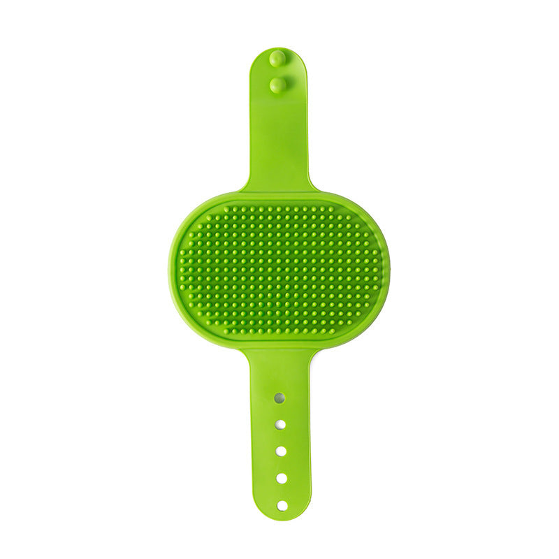 3 - Pack Green Multi - Functional Adjustable Silicone TPR Pet Grooming Massage Brush - for De - Shedding, and Furniture Scratching - Factory Direct Shop