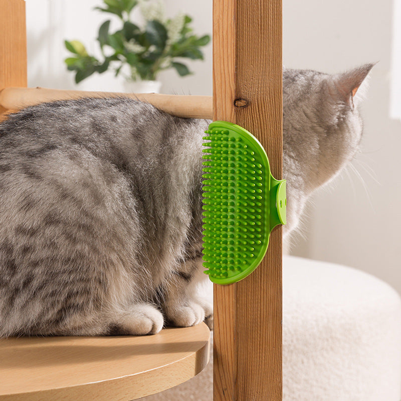 3 - Pack Green Multi - Functional Adjustable Silicone TPR Pet Grooming Massage Brush - for De - Shedding, and Furniture Scratching - Factory Direct Shop
