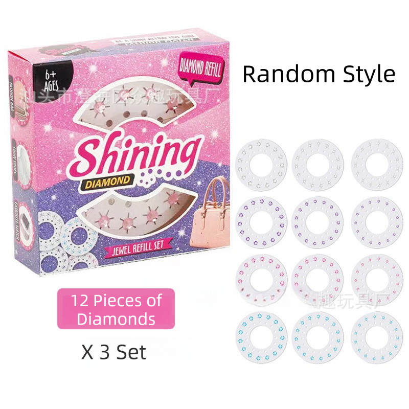 Bling Bling Gem Stamper and Hair Decorating Toy Set(1 Stamper + 36 Gem Sheets) - DIY Hair, Fashion, and Accessory Decoration Kit for Girls - Factory Direct Shop