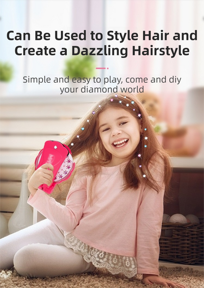 Bling Bling Gem Stamper and Hair Decorating Toy Set(1 Stamper + 36 Gem Sheets) - DIY Hair, Fashion, and Accessory Decoration Kit for Girls - Factory Direct Shop
