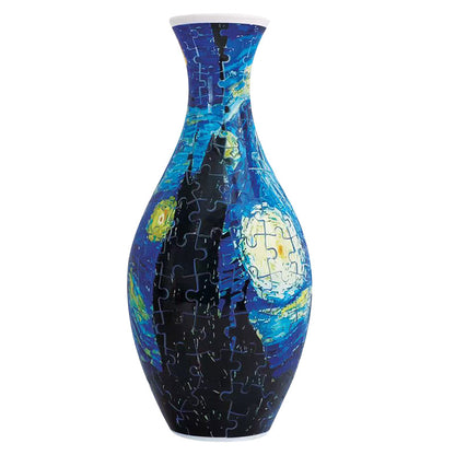 160 PCS Van Gogh 3D Puzzle Vase - DIY Interlocking Flower Vase Kit, Home Decorative and Toy Gift for Women - Factory Direct Shop