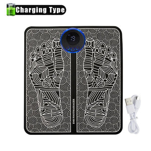 EMS Foot Massager Mat - Pulse Device for Foot Reflexology, Deep Tissue Massage, and Acupressure Stimulation