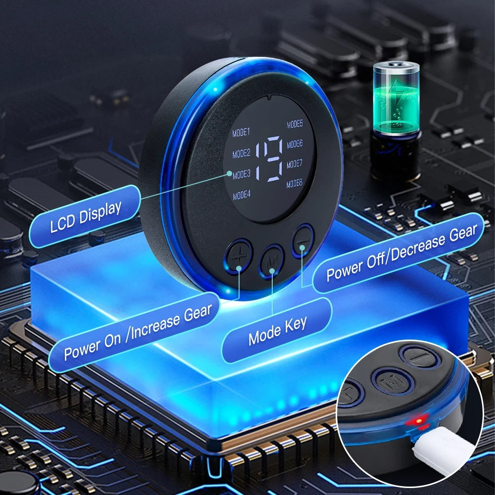 EMS Foot Massager Mat - Pulse Device for Foot Reflexology, Deep Tissue Massage, and Acupressure Stimulation