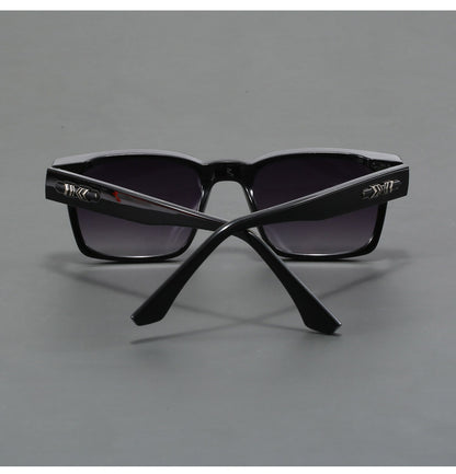 Blue And Brown Trendy Oversized Lightweight Blue Light Blocking Sunglasses for Men - Anti-Fog, Photochromic, and UV Protection