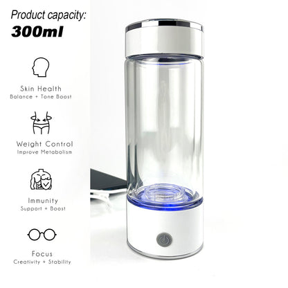 300ml H2 Hydrogen Water Bottle Alkaline Ionizer High compatibility AU - Factory Direct Shop