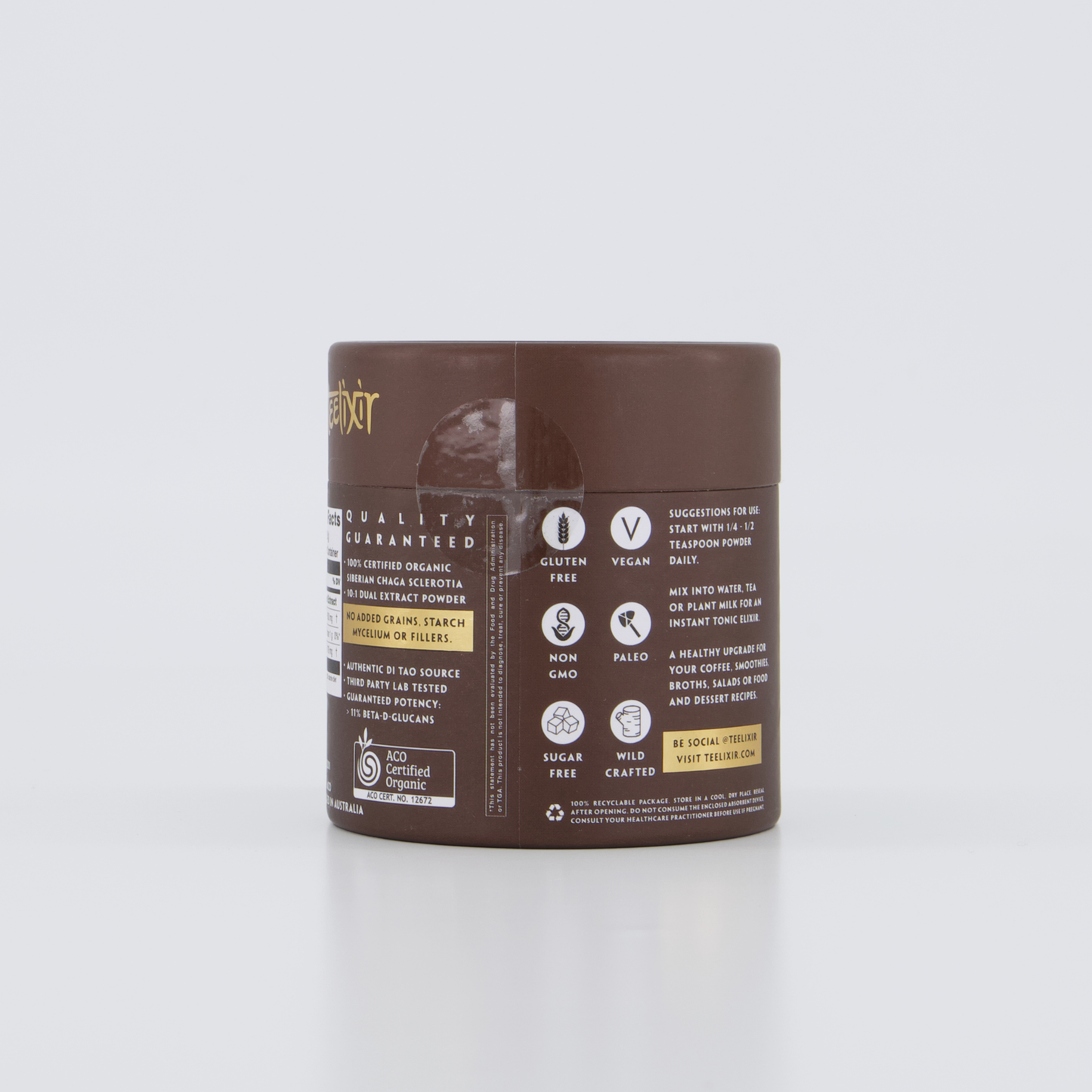 Teelixir Organic Chaga Mushroom 100g