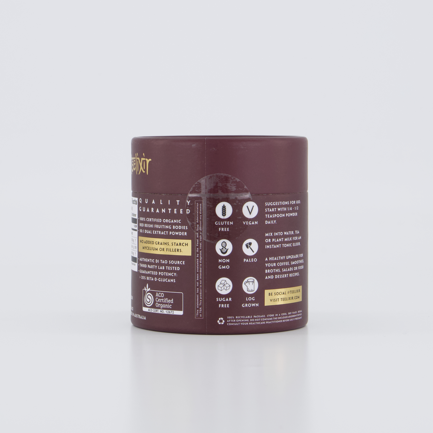 Teelixir Organic Reishi Mushroom 500g