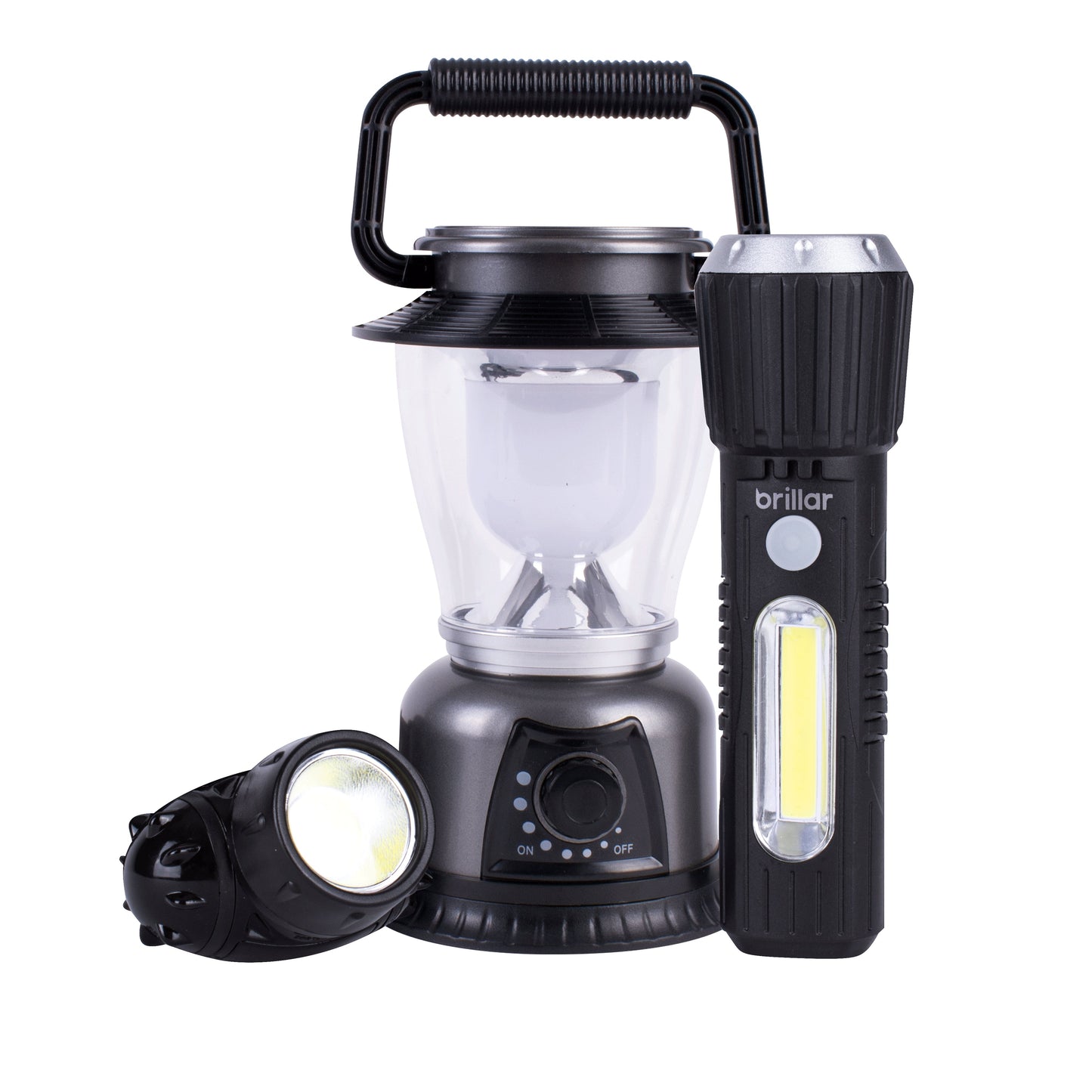 Camping Lantern Brillar Legendary Trio Touch-Headlamp plus Lantern