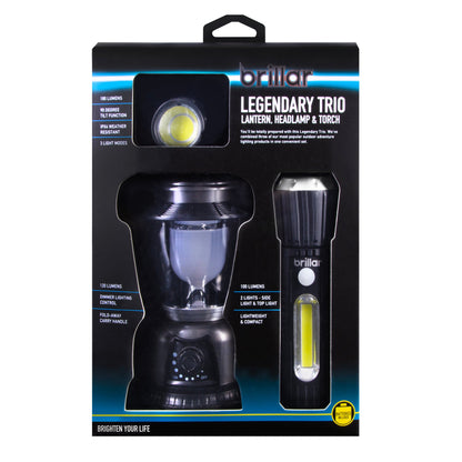 Camping Lantern Brillar Legendary Trio Touch-Headlamp plus Lantern