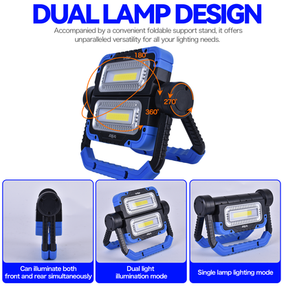 Brillar 600 Lumen Versatile 360° Rotating COB LED Work Lamp