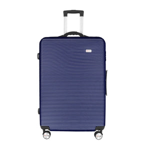 28" Digital Weighing Scale and USB Charging Port Lightweight Luggage Suitcase Blue - Factory Direct Shop