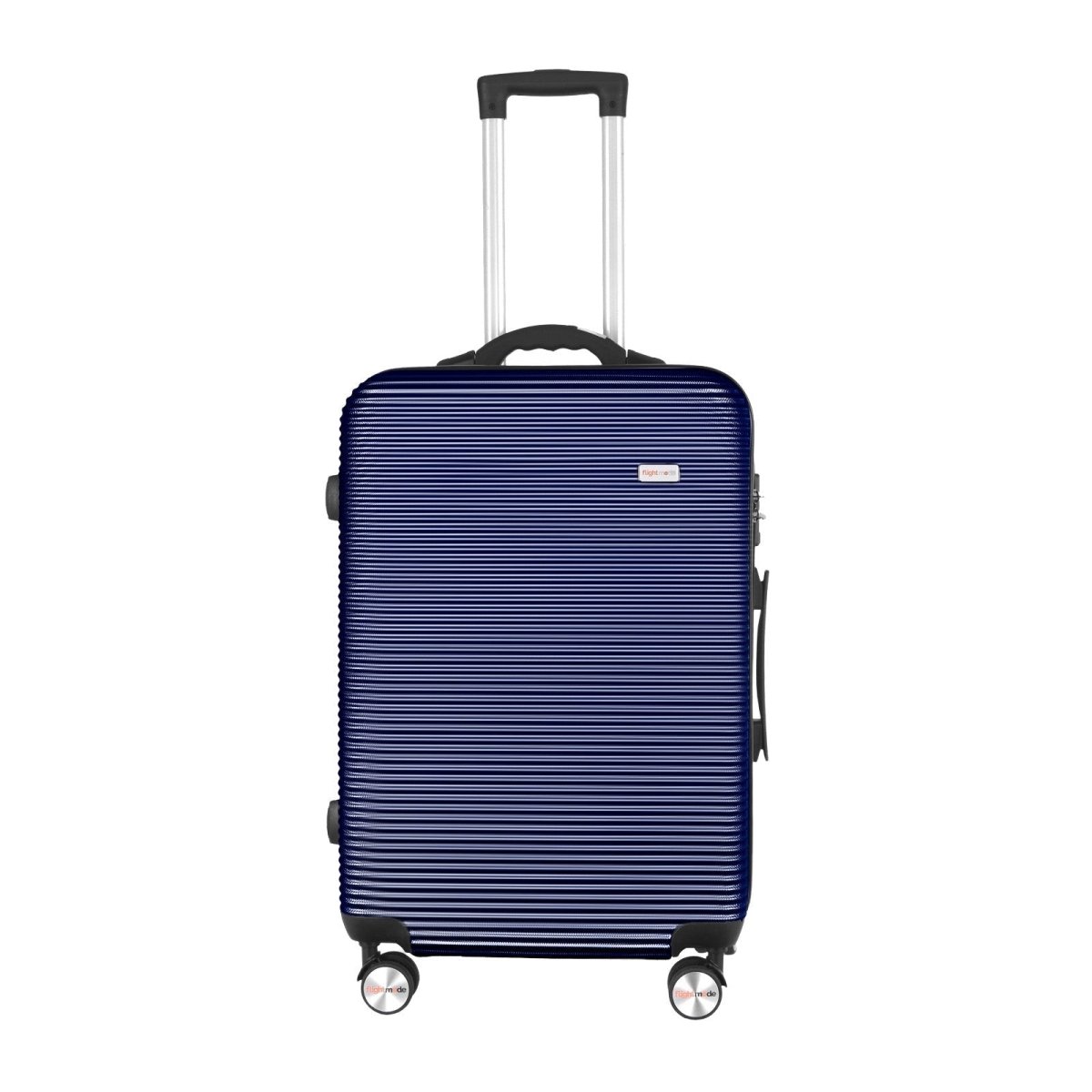 24" Digital Weighing Scale and USB Charging Port Lightweight Luggage Suitcase Silver Blue - Factory Direct Shop