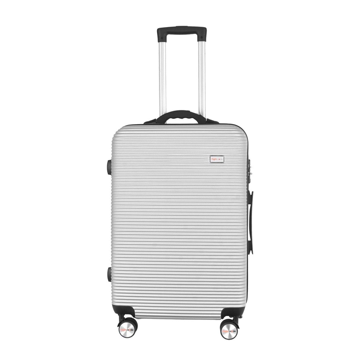 24" Digital Weighing Scale and USB Charging Port Lightweight Luggage Suitcase Silver - Factory Direct Shop