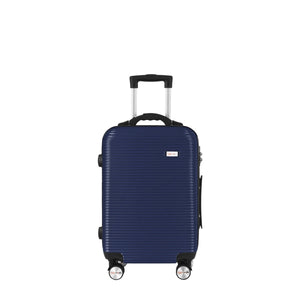 20" Digital Weighing Scale and USB Charging Port Lightweight Carry - on Luggage Suitcase Blue - Factory Direct Shop