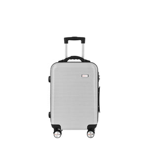 20" Digital Weighing Scale and USB Charging Port Lightweight Carry - on Luggage Suitcase Silver - Factory Direct Shop