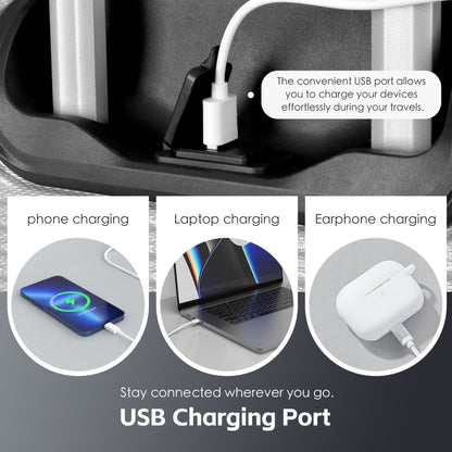 3 pcs 20"/24"/28" Digital Weighing Scale and USB Charging Port Lightweight Luggage Suitcase Silver - Factory Direct Shop