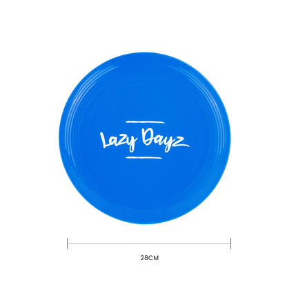 28cm Lazy Dayz Jumbo Neon Beach Frisbee - Blue