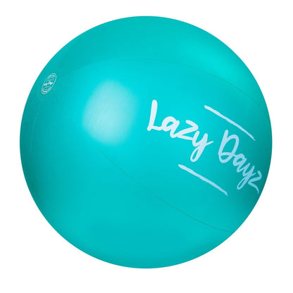 90cm Lazy Dayz Inflatable Jumbo Beach Ball - Teal - Factory Direct Shop