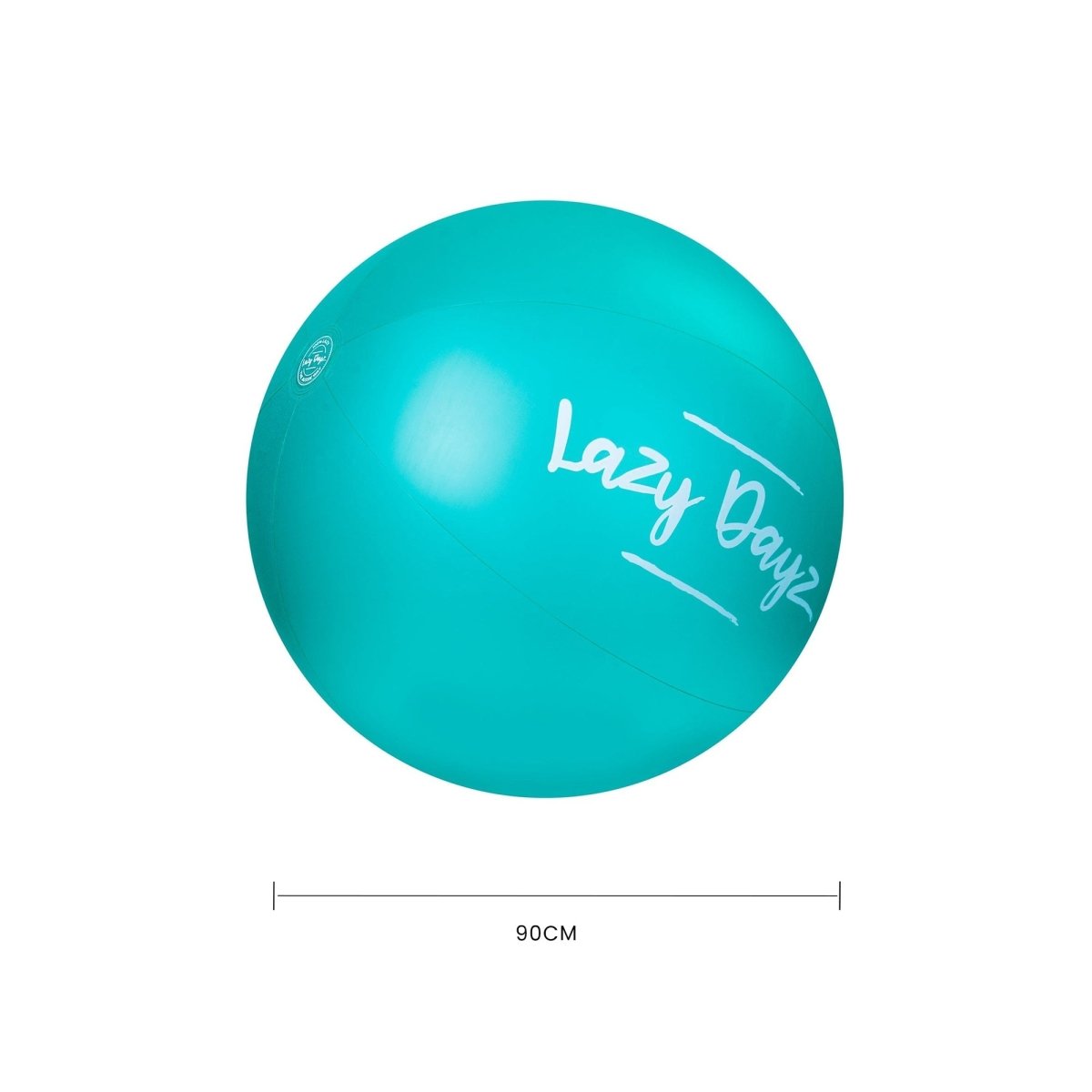 90cm Lazy Dayz Inflatable Jumbo Beach Ball - Teal - Factory Direct Shop