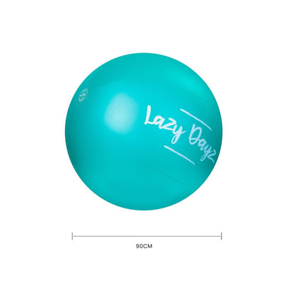90cm Lazy Dayz Inflatable Jumbo Beach Ball - Teal - Factory Direct Shop