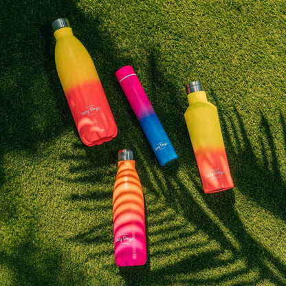 Lazy Dayz Jumbo Drink Bottle 1L - Orange Pink Ombre - Factory Direct Shop