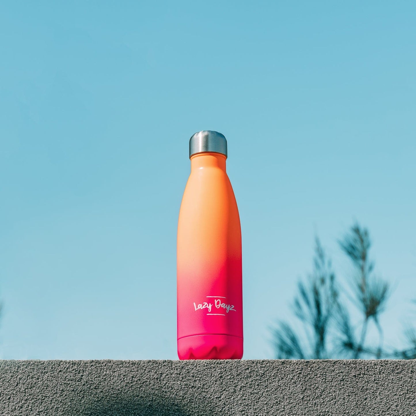Lazy Dayz Jumbo Drink Bottle 1L - Orange Pink Ombre - Factory Direct Shop