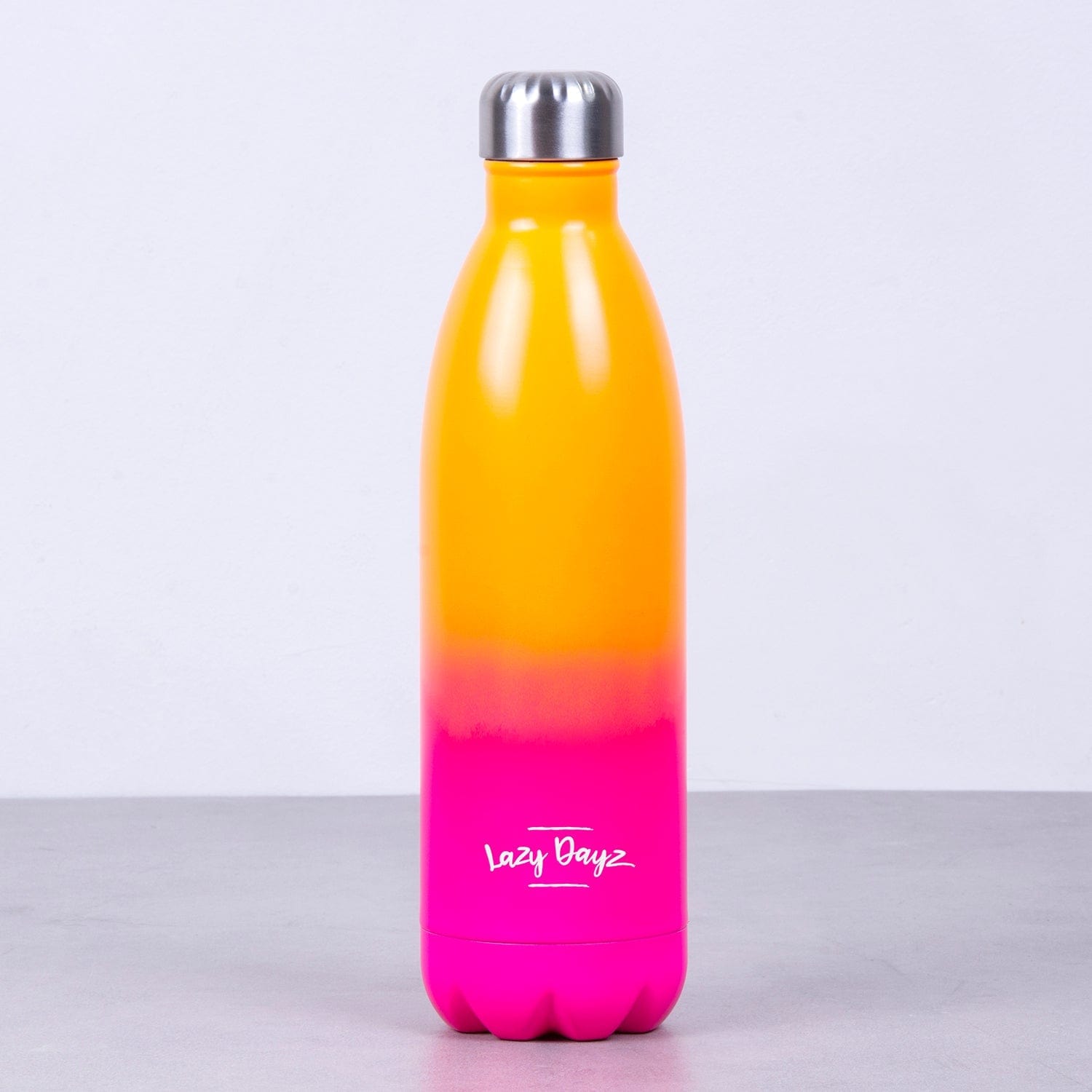 Lazy Dayz Jumbo Drink Bottle 1L - Orange Pink Ombre - Factory Direct Shop