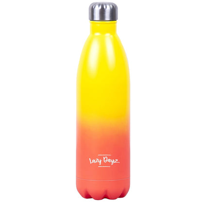 Lazy Dayz Jumbo Drink Bottle 1L - Yellow Peach Ombre - Factory Direct Shop