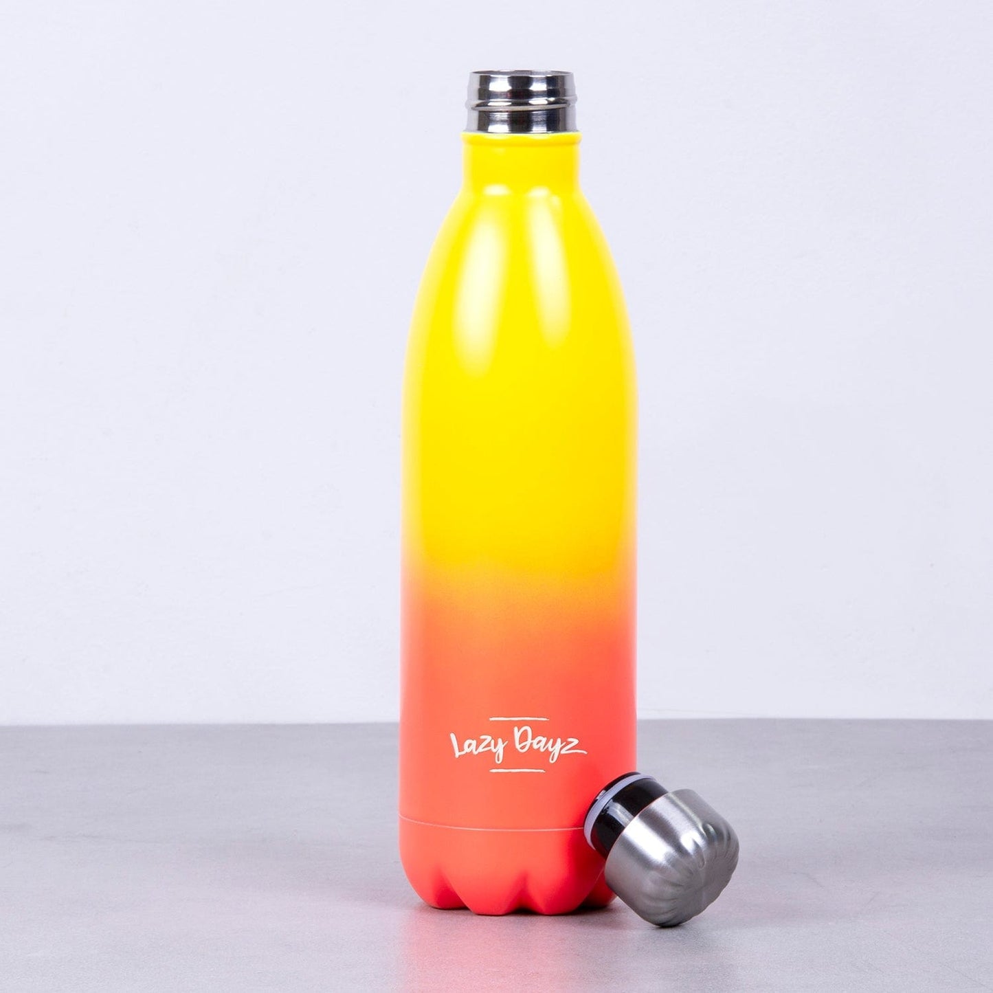 Lazy Dayz Jumbo Drink Bottle 1L - Yellow Peach Ombre - Factory Direct Shop