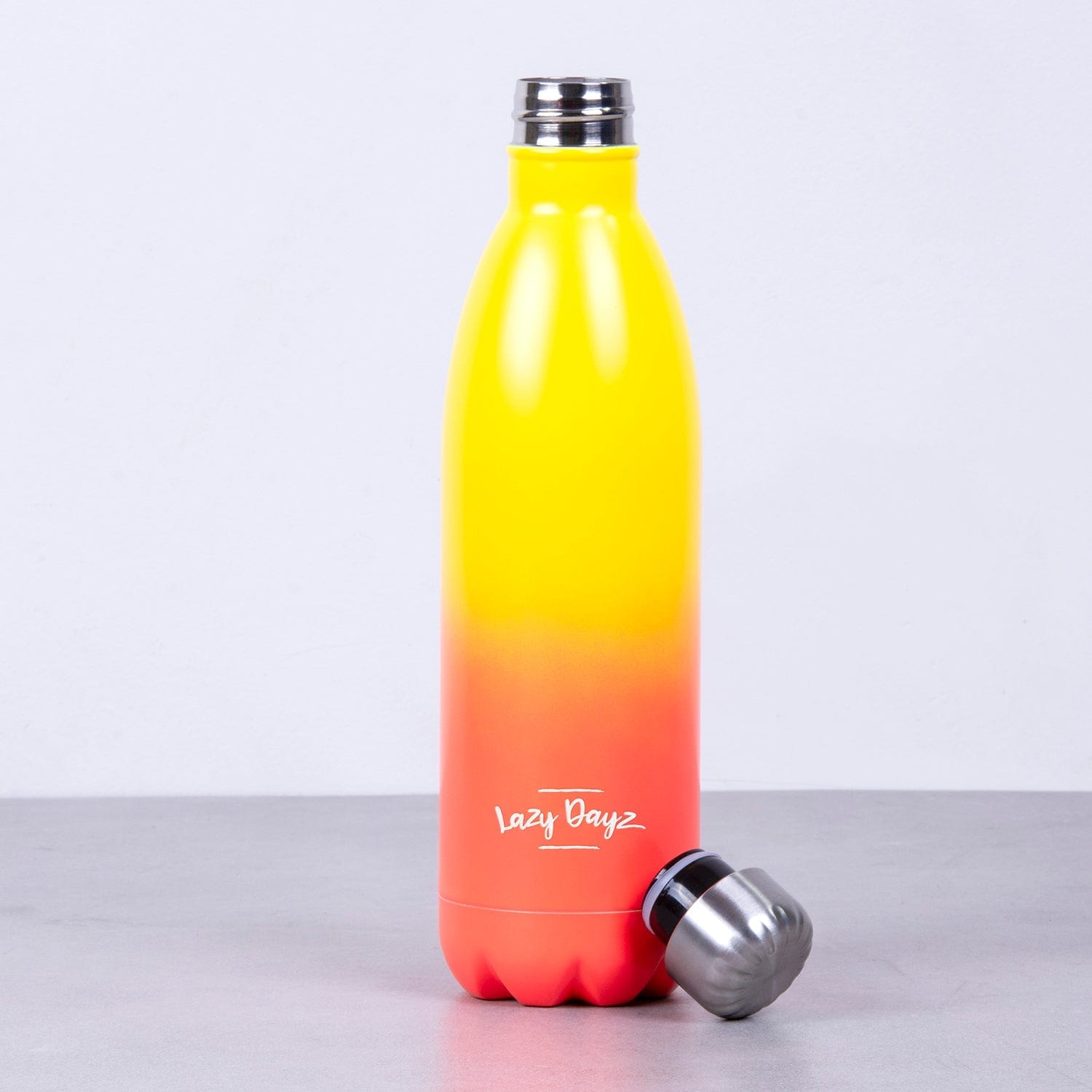 Lazy Dayz Jumbo Drink Bottle 1L - Yellow Peach Ombre - Factory Direct Shop