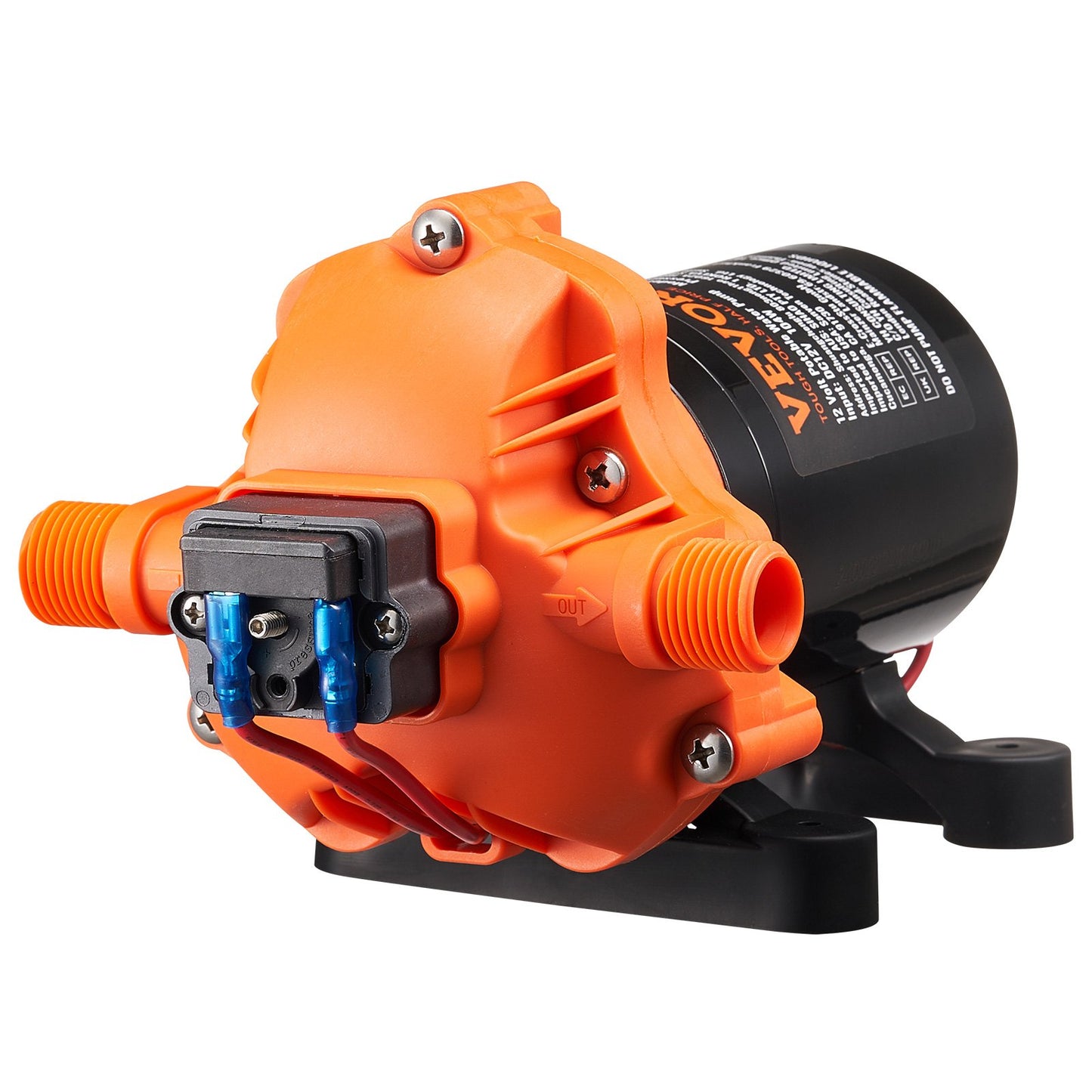 Diaphragm Pump 3.5GPM 13.25L/min 3-Chamber Water Pump Pressure Switch