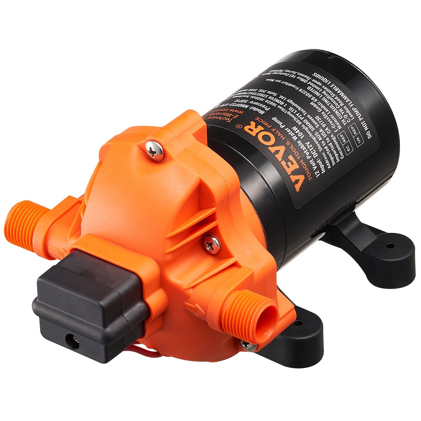 Diaphragm Pump 3.5GPM 13.25L/min 3-Chamber Water Pump Pressure Switch
