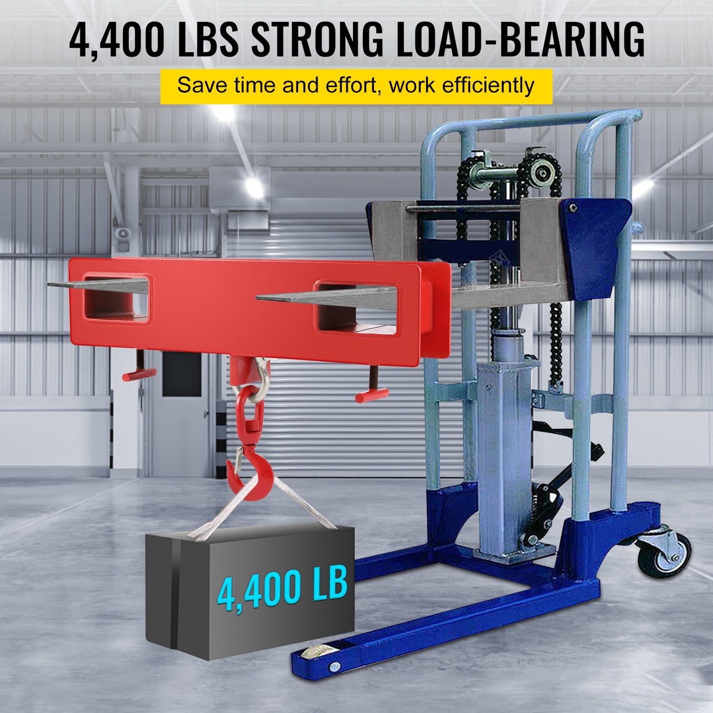Forklift Lifting Hook 6000 LBS Capacity Forklift Lifting Hoist Swivel Hook Mobile Crane Forklift Attachments