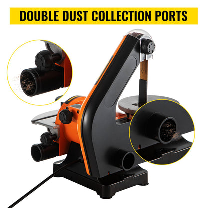 Belt Sander 300W Grinder Sander 1 x 30 Inch Electric Belt & Disc Sander 2950 RPM Variable Speed (300W)